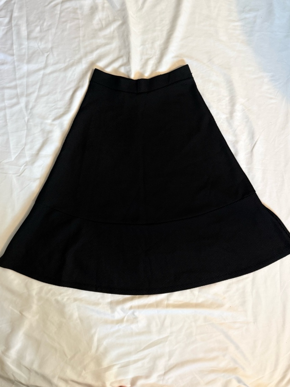 H&M Black Textured Skirt